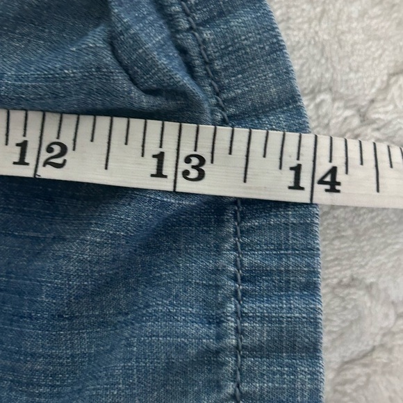 Girl’s 7 for all Mankind Denim Shorts Romper Size Medium - Picture 8 of 10
